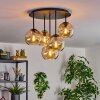 Koyoto Plafonnier, Boule lumineuse 45 cm Ambre, 5 lumières