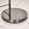 Koyoto Lampadaire Chrome, Noir, 1 lumière