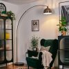Baloca Lampadaire, Lampadaires arc Nickel mat, Noir, 1 lumière