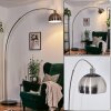 Baloca Lampadaire Nickel mat, Noir, 1 lumière