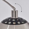 Baloca Lampadaire Nickel mat, Noir, 1 lumière