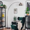 Baloca Lampadaire Nickel mat, Noir, 1 lumière