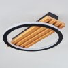 Pompu Plafonnier LED Écru, Noir, 1 lumière