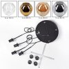 Ripoll Suspension, Boule lumineuse, Suspension grappe Ambre, Chrome, Or, Clair, Fumé, 4 lumières