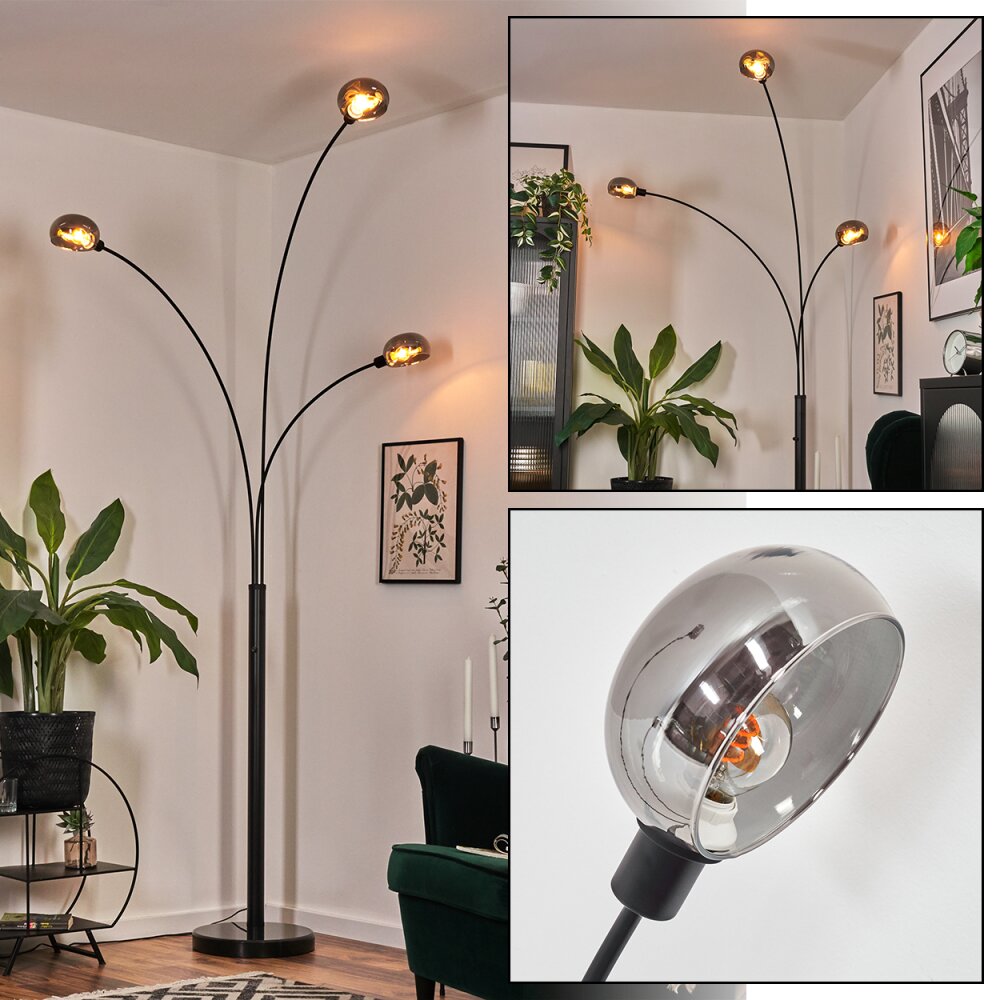 Nikkala Lampadaire Noir, 3 lumières main product photo