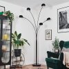 Nikkala Lampadaire Chrome, Noir, 5 lumières