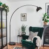 Baloca Lampadaire Chrome, Noir, 1 lumière