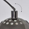 Baloca Lampadaire Chrome, Noir, 1 lumière