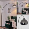 Baloca Lampadaire Chrome, Noir, 1 lumière