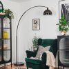 Baloca Lampadaire Chrome, Noir, 1 lumière