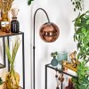 Koyoto Lampadaire Chrome, Noir, 1 lumière
