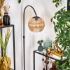Koyoto Lampadaire Chrome, Noir, 1 lumière