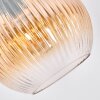 Koyoto Lampadaire Chrome, Noir, 1 lumière
