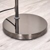 Koyoto Lampadaire Chrome, Noir, 1 lumière