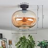 Apedo Plafonnier Ambre, 1 lumière