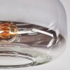 Boza Plafonnier Chrome, Clair, Fumé, 1 lumière