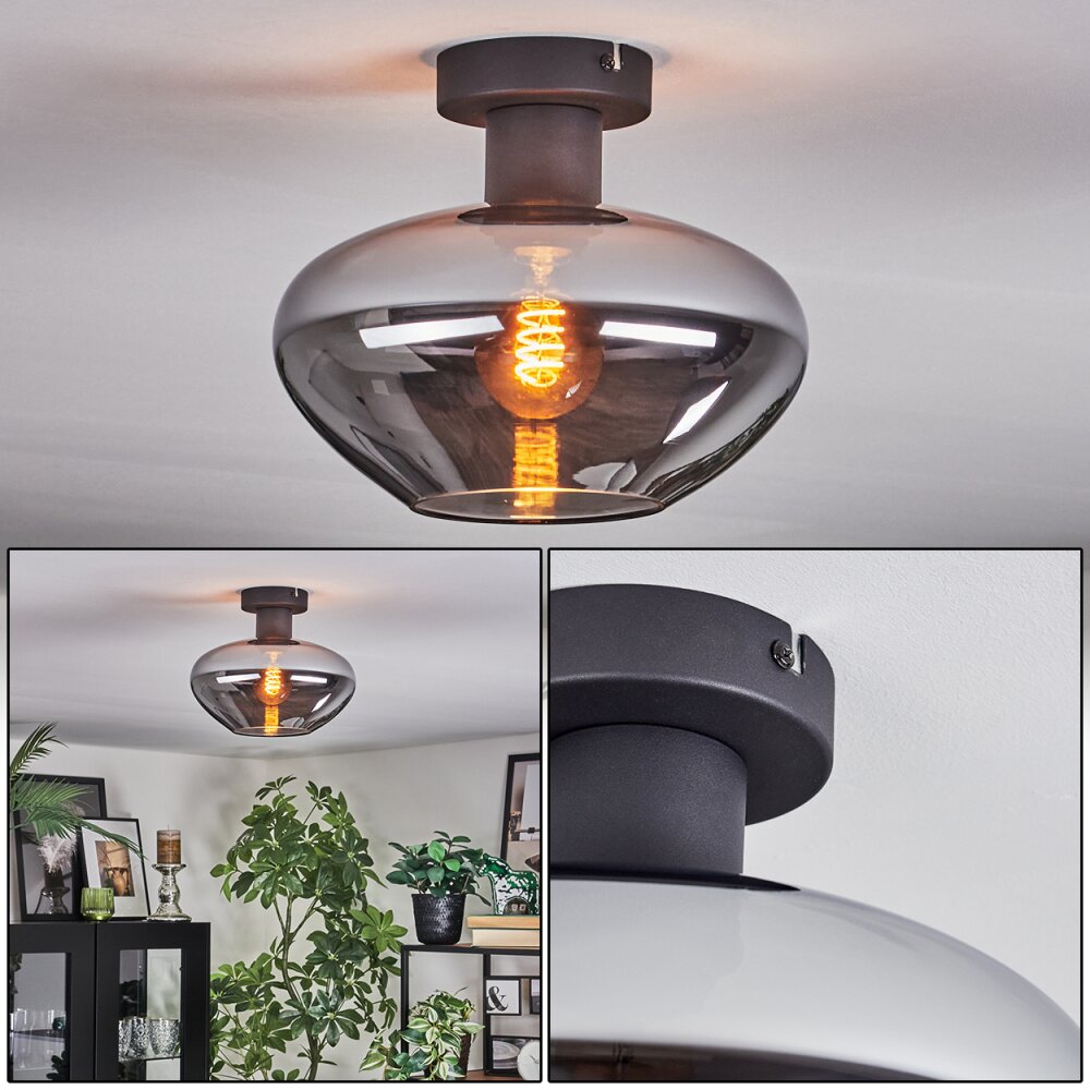 Mertola Plafonnier Fumé, 1 lumière main product photo