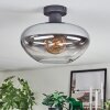 Mertola Plafonnier Clair, Fumé, 1 lumière