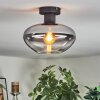 Mertola Plafonnier Clair, Fumé, 1 lumière