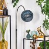 Koyoto Lampadaire Chrome, Noir, 1 lumière