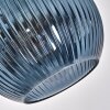 Koyoto Lampadaire Chrome, Noir, 1 lumière