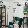 Baloca Lampadaire Nickel mat, Noir, 1 lumière