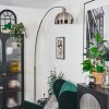 Baloca Lampadaire Nickel mat, Noir, 1 lumière