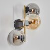 Gastor Boule lumineuse, Applique murale 42 cm Or, Noir, 3 lumières