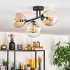 Gastor Plafonnier, Boule lumineuse Ambre, Clair, 3 lumières