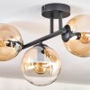 Gastor Plafonnier, Boule lumineuse Ambre, Clair, 3 lumières