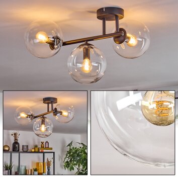 Gastor Plafonnier, Boule lumineuse Clair, 3 lumières
