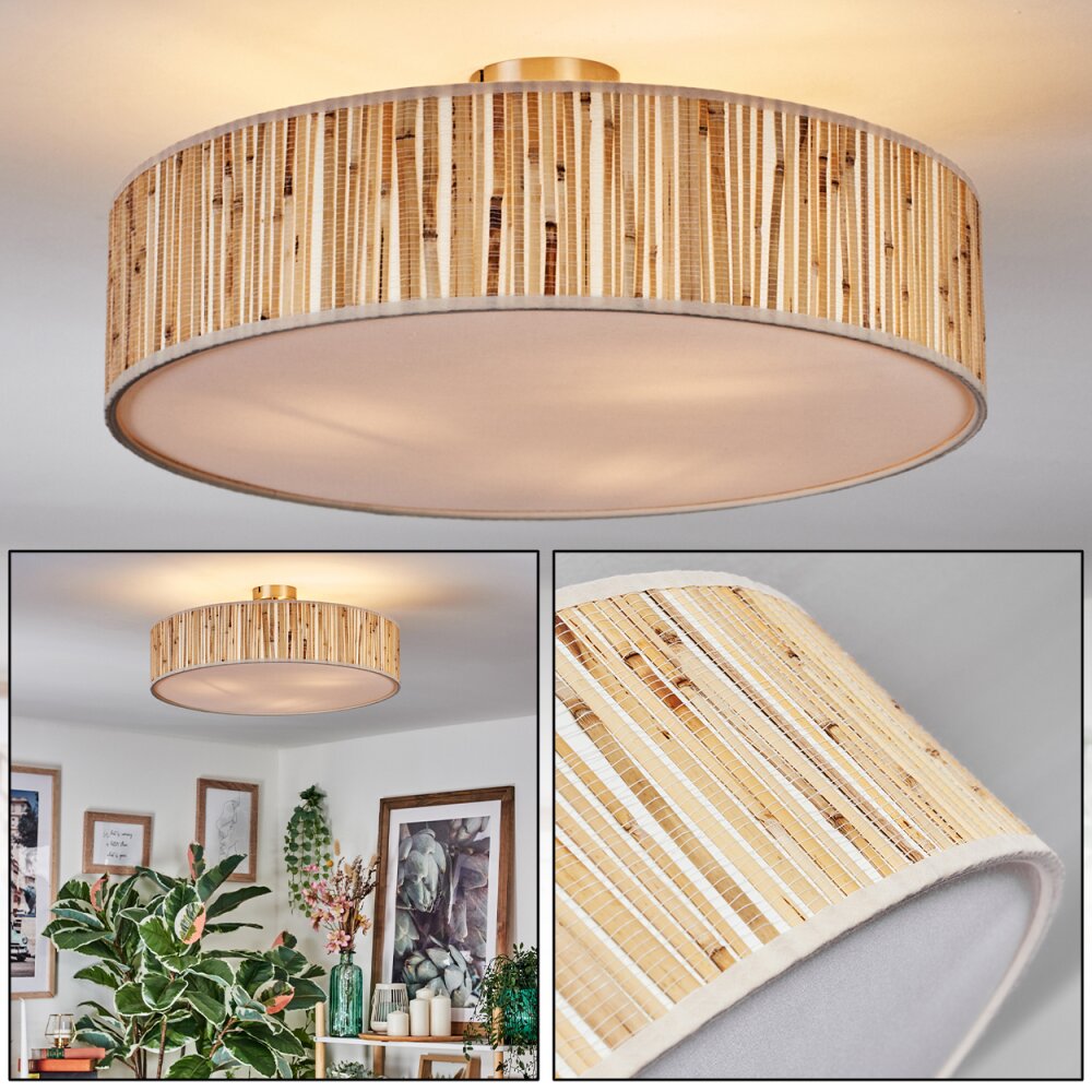 Foggia Plafonnier Nickel mat, 3 lumières main product photo