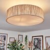 Foggia Plafonnier Nickel mat, 3 lumières