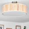 Foggia Plafonnier Nickel mat, 3 lumières