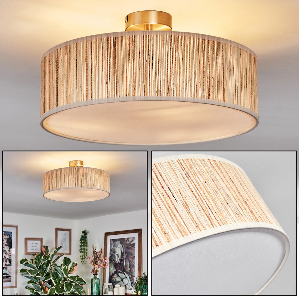 Foggia Plafonnier Nickel mat, 3 lumières main product photo