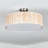 Foggia Plafonnier Nickel mat, 3 lumières