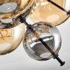 Milheiros Plafonnier, Boule lumineuse Ambre, Fumé, 3 lumières