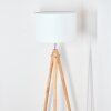 Soungou Lampadaire Chrome, Écru, 1 lumière