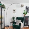 Baloca Lampadaire Nickel mat, Noir, 1 lumière