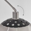 Baloca Lampadaire, Lampadaires arc Nickel mat, Noir, 1 lumière
