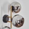 Koyoto Boule lumineuse, Applique murale Or, Noir, 3 lumières