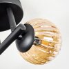 Chehalis Plafonnier, Boule lumineuse Ambre, Fumé, 3 lumières