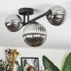 Chehalis Plafonnier, Boule lumineuse Fumé, 3 lumières