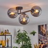 Gastor Plafonnier, Boule lumineuse Fumé, 3 lumières
