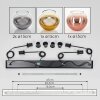 Koyoto Suspension, Boule lumineuse, Suspension Or, Clair, Cuivré, Fumé, 4 lumières