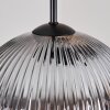 Koyoto Suspension, Boule lumineuse, Suspension grappe Ambre, Clair, Fumé, 5 lumières