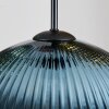 Koyoto Suspension, Boule lumineuse, Suspension grappe 35 cm Bleu, Or, Vert, Cuivré, 4 lumières