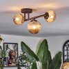 Chehalis Plafonnier, Boule lumineuse Ambre, 3 lumières
