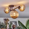 Chehalis Plafonnier, Boule lumineuse Ambre, 3 lumières
