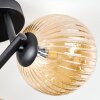 Chehalis Plafonnier, Boule lumineuse Ambre, 3 lumières
